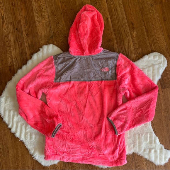 The NorthFace Neon Pink Orange Fluffly Zip Up - Picture 4 of 10
